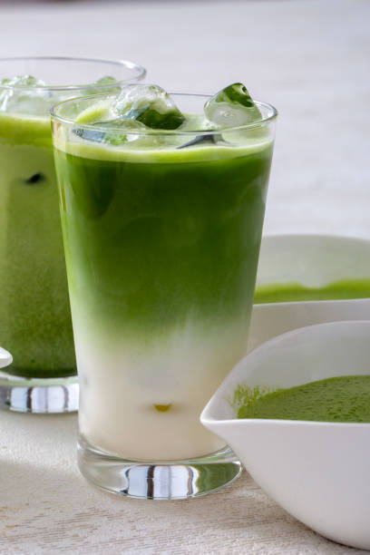 istock Authentic Japanese matcha latte made from iced matcha latte, green tea, and Uji tea 2089092485