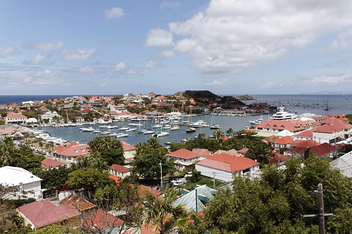 Saint Barthelemy island point of view, gustavia