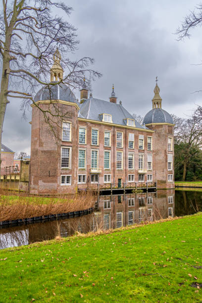 Oegstgeest, Netherlands - February 11 2024: Endegeest castle, Oegstgeest, Netherlands