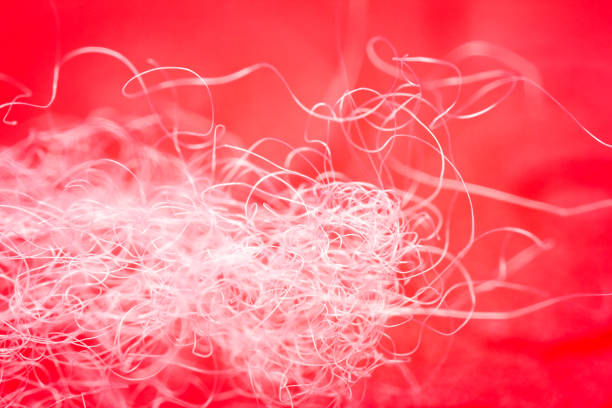 Rope weaving detail, close up.