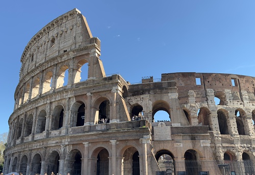 Colosseum in Rome in March Sunshine