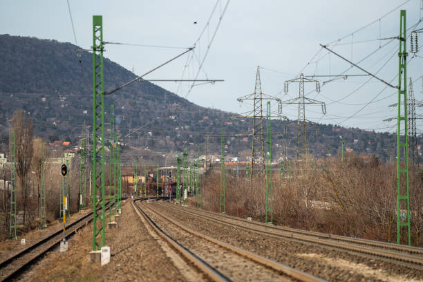 Budapest, Hungary - February 10, 2024: Aquincum train station.