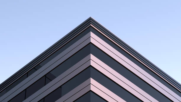istock Corner building,house,structure,architectural design of urban building with windows. Modern building with windows,wallpaper, 3D render 2089342901