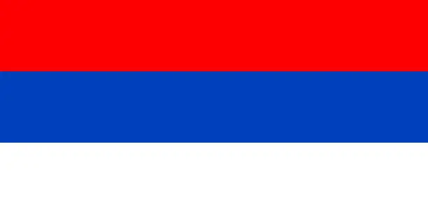 Vector illustration of Flag of the Republika Srpska