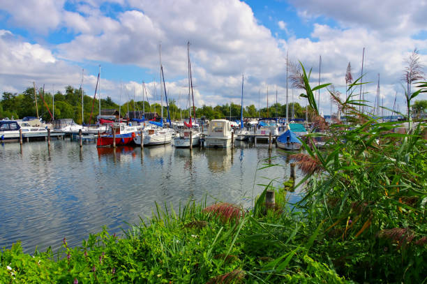 istock Schwerin, the marina with many boats 2089428800