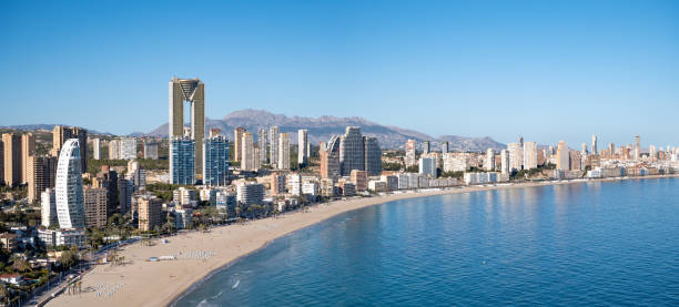 istock Poniente beach skyline in Benidorm panorama 2089476249