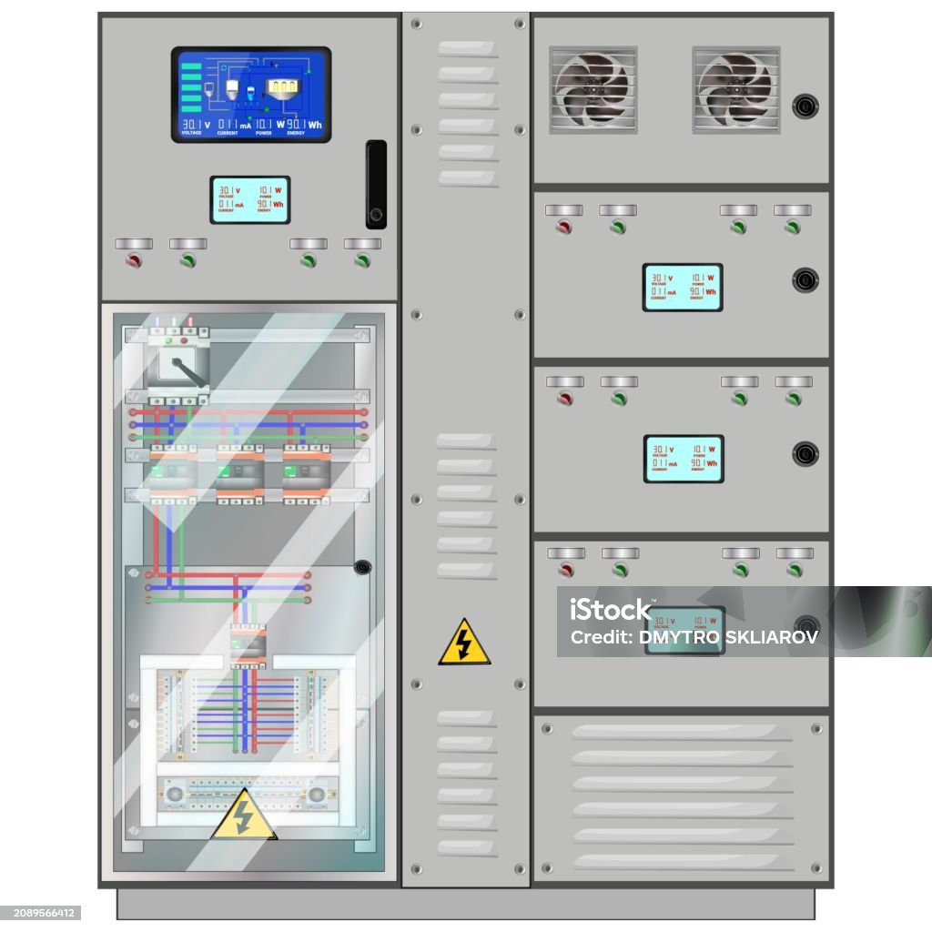 Device Panel Design Electric Control Panel Production Control Panel And Control Of Computer ...