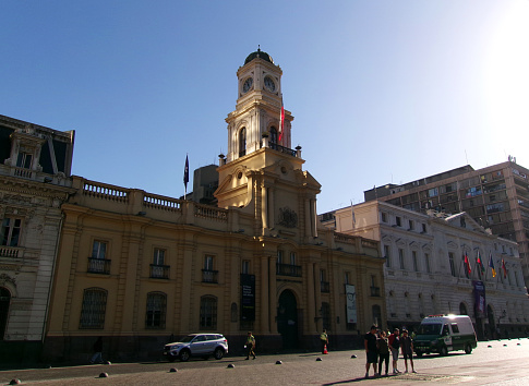 Facade of the National Historical Museum, Santiago Metropolitan Region, Chile