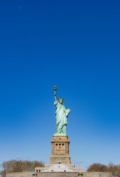 Statue of Liberty on Liberty island.