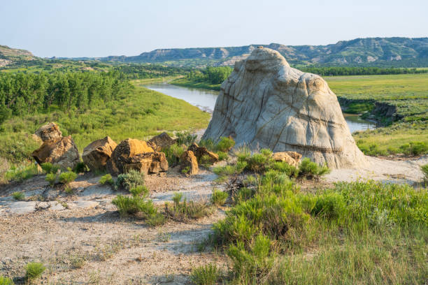 Summer scenery at Theodore Roosevelt National Park, North Dakota, USA