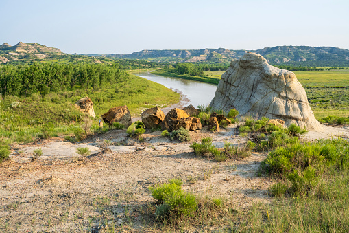 Summer scenery at Theodore Roosevelt National Park, North Dakota, USA