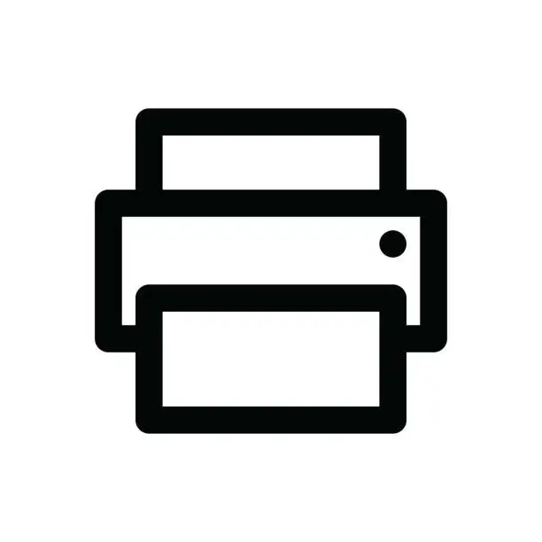 Vector illustration of Device Thin Line Icon - Editable Stroke