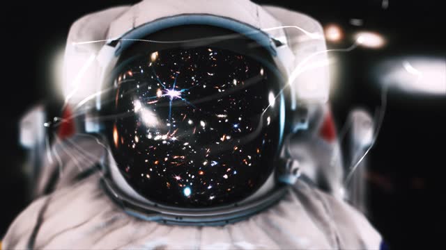astronaut with space helmet