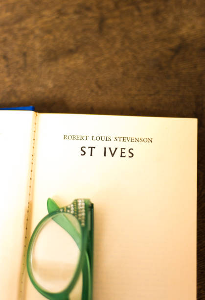 istock Open Book, Title Page: St Ives, RL Stevenson 2090005714