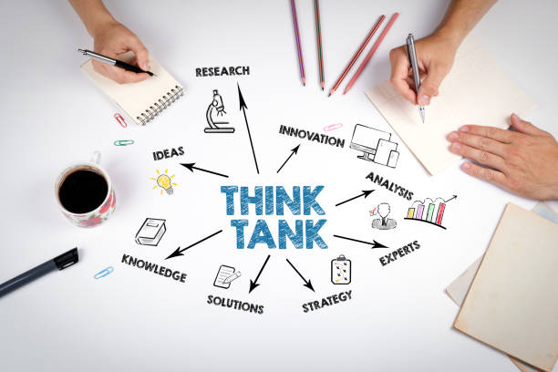 istock Think Tank Concept. The meeting at the white office table 2090038507