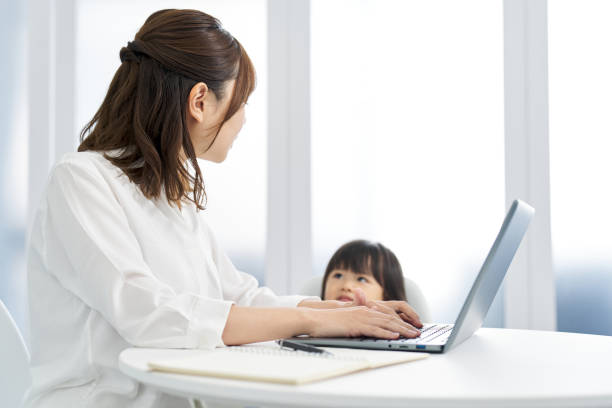 istock A woman who works from home while raising children 2090153957
