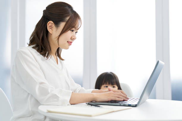 istock A woman who works from home while raising children 2090153961