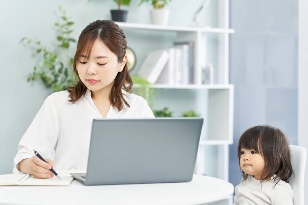 istock A woman who works from home while raising children 2090154474