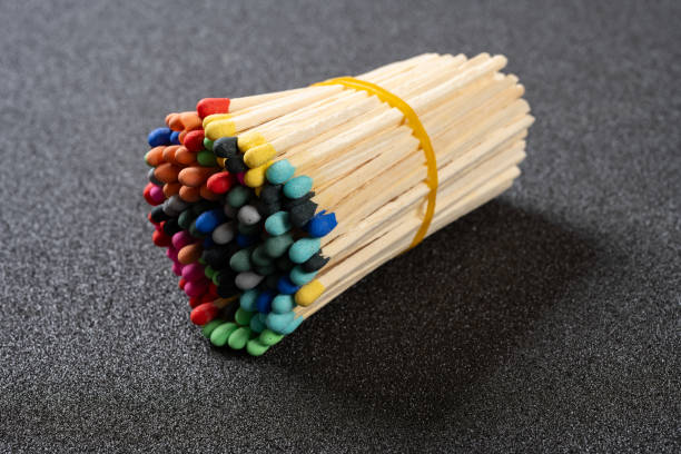 istock angle view bunch of colorful matchsticks at horizontal composition 2090189777
