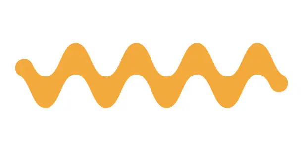 Vector illustration of Abstract zig zag wave line stripes