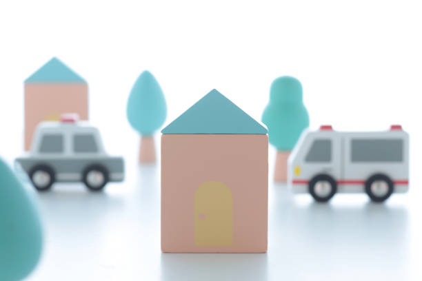 A diorama of a livable and safe cityscape with plenty of greenery