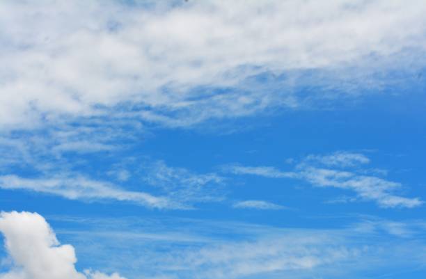 photo of bright blue sky background