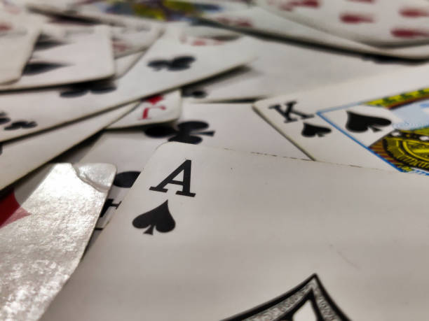 istock Playing cards with shallow depth of field, selective focus 2090360724
