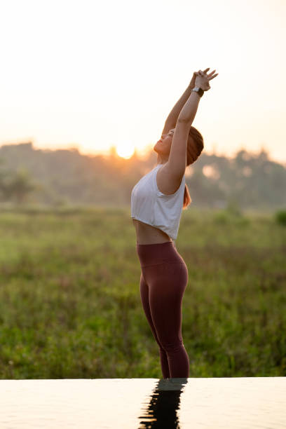 istock Eternal Sunrise: Wellness Yoga in Bali's Villa Sanctuary 2090455177