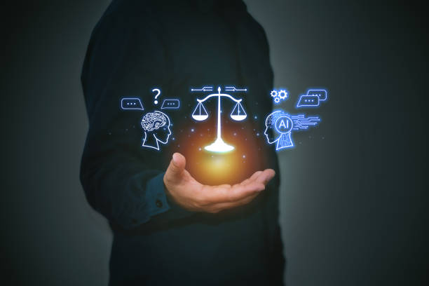 istock AI law or AI ethics, concepts in AI law, standards, business policy, responsibility for errors in technology algorithms. and having laws to control 2090534443