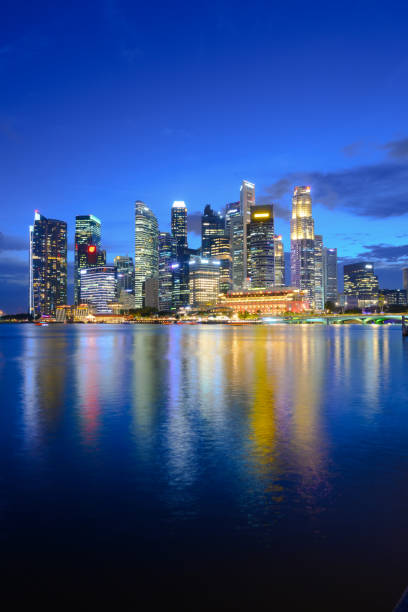 istock Singapore Marina Bay City Skyline at Sunset 2090575721