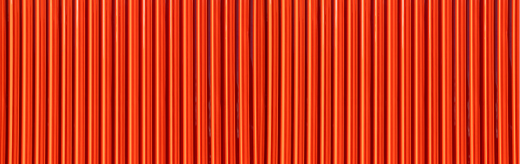 Metal Roof Corrugated Iron Sheet  Aluminium Red Orange Steel Background Wall panel Tile Construction Siding Building Line Pattern Texture Seamless Architecture Plate Frame for Presentation Product.
