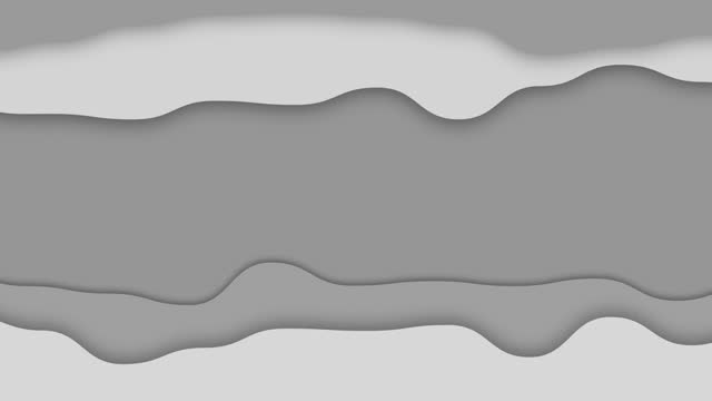 Grey paper waves on motion liquid wave  abstract animation background.
