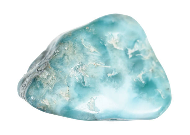 istock specimen of natural tumbled larimar rock cutout 2090693056