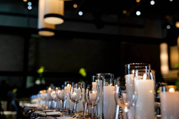 istock Luxury Table settings with beutiful glass and candels. 2090710723