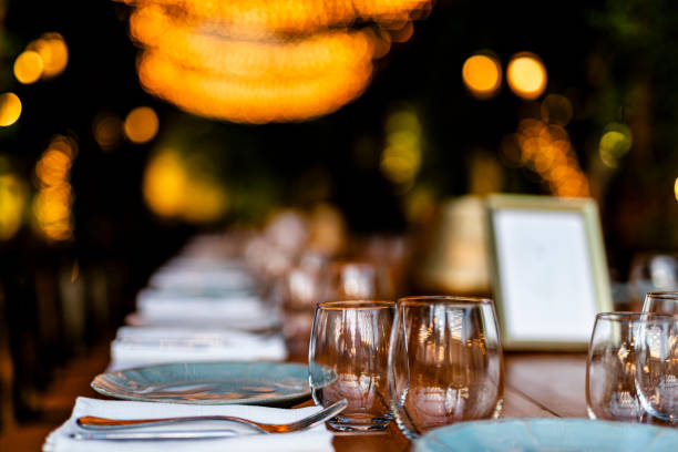 istock Luxury Table settings with beutiful glass and candels. 2090711752