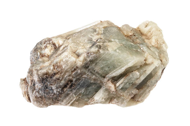 istock natural raw beryl mineral in rock cutout 2090716510