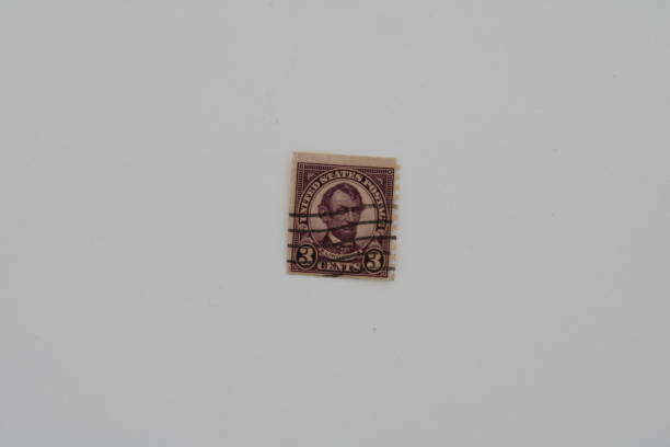 istock Purple Vintage Two Cent Stamp 2090720763