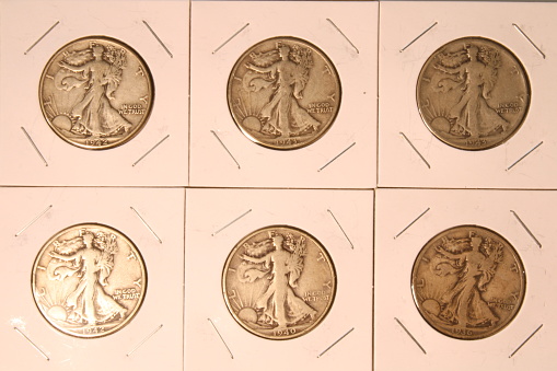 Standing Liberty Silver Half Dollar Coin