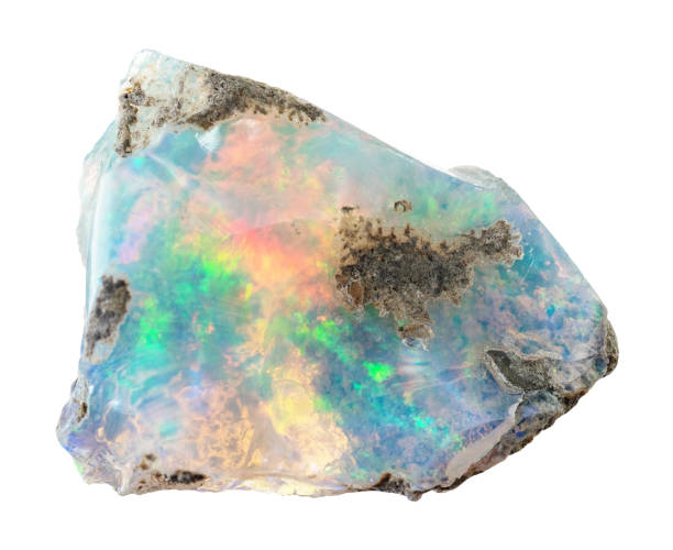 istock natural rough ethiopian opal mineral cutout 2090787423
