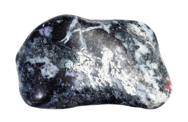 istock natural polished antimonite mineral cutout 2090811054