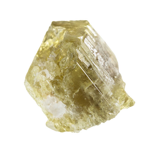 istock specimen of natural raw chrysoberyl crystal cutout 2090811612