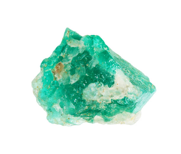 istock specimen of natural raw emerald mineral cutout 2090811626