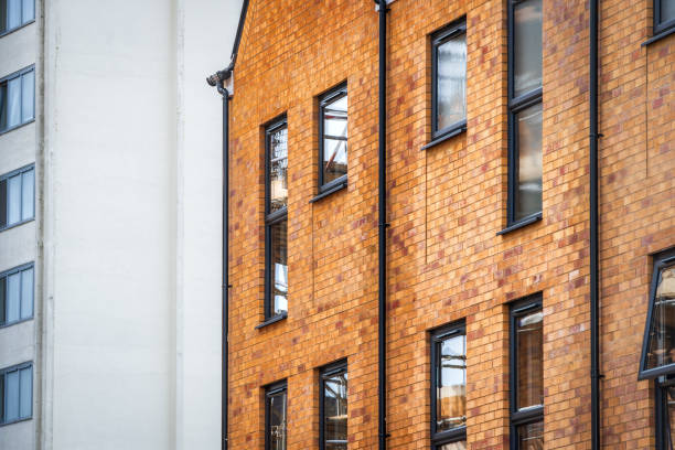 istock Construction aparments building site in england uk. 2090813867