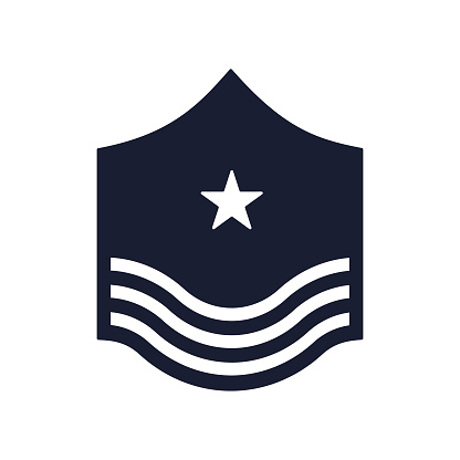 Solid Vector Icon for Military