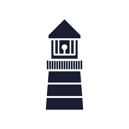 Solid Vector Icon for Lighthouse