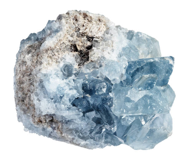 istock specimen of natural raw celestite mineral cutout 2090833861