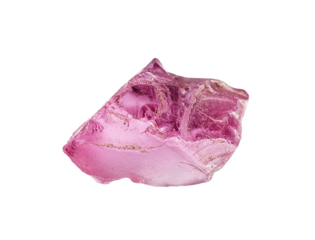 istock natural unpolished rhodolite crystal cutout 2090834386