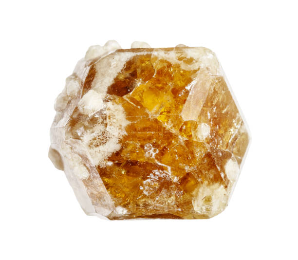 istock natural raw brown grossular garnet crystal cutout 2090834387