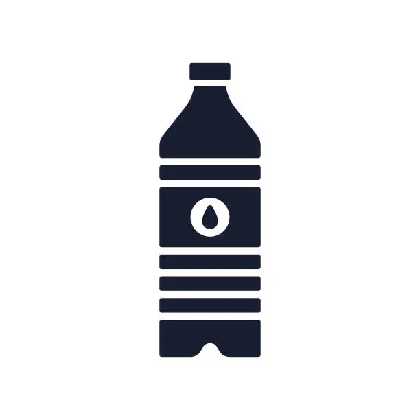 Vector illustration of Solid Vector Icon for Drinking Water