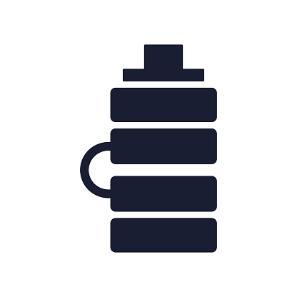 Solid Vector Icon for Vacuum Flask
